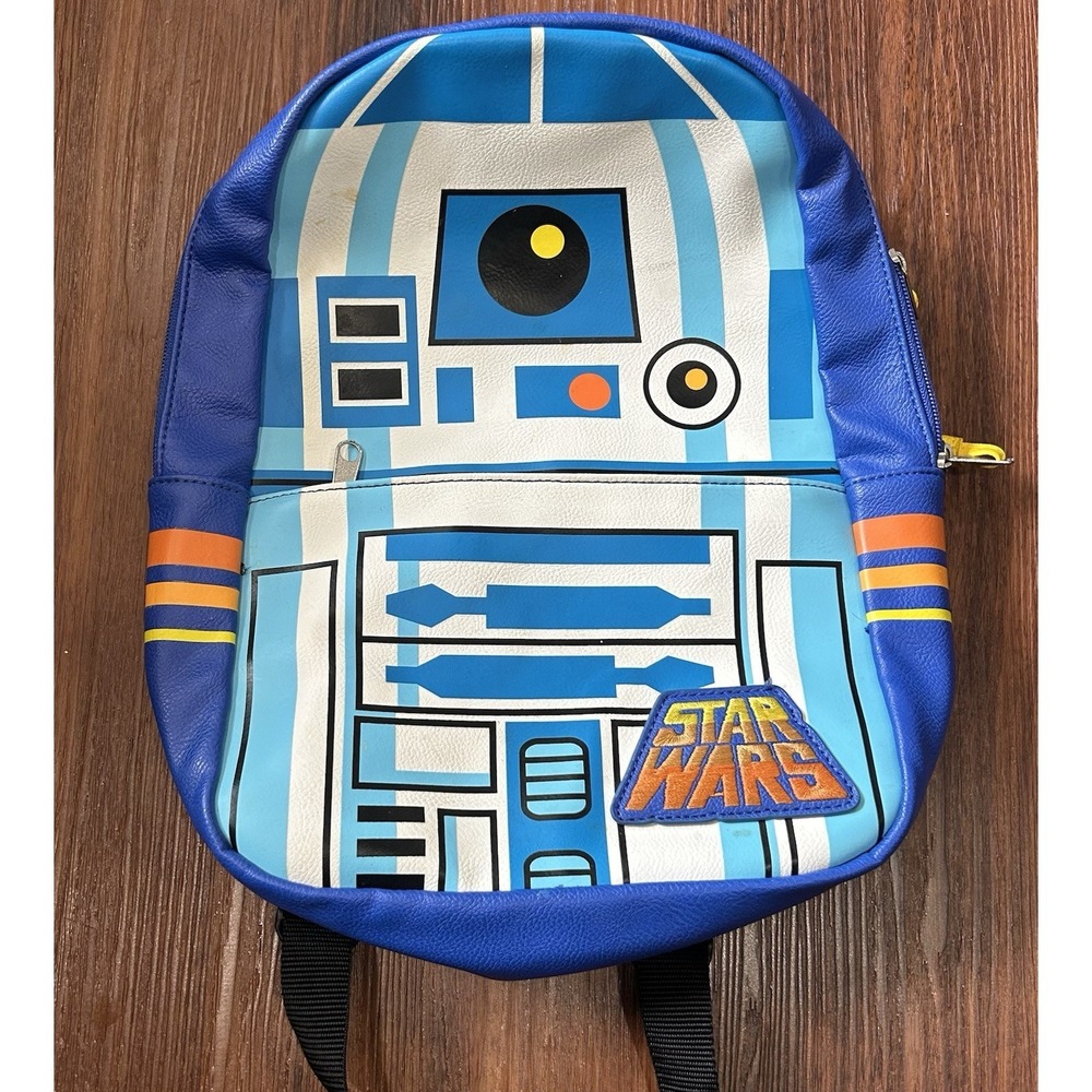 Star Wars R2D2 Backpack Simulated Leather 13x10x4 Funko LLC Excellent Condition